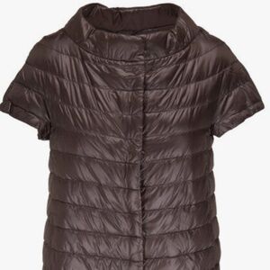 Like New ! Emilia Cap-Sleeve Jacket in Dark Brown 44